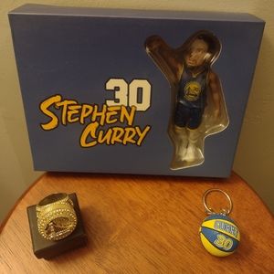 2022 WARRIORS STEPHEN CURRY MEMORABILIA SIZE 13 MVP CHAMPIONSHIP RING BUNDLE SET